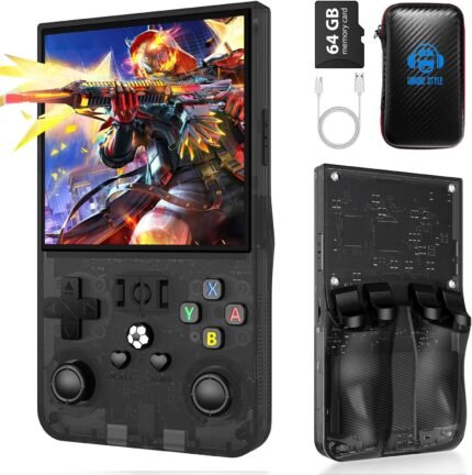 R36MAX Retro Gaming Console, Handheld Game Console with 4000mAh