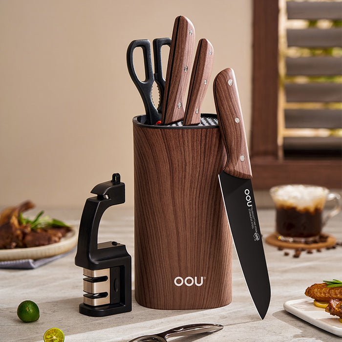 Still using a wooden knife block? Whether it has rotted
– OOU COOK INC