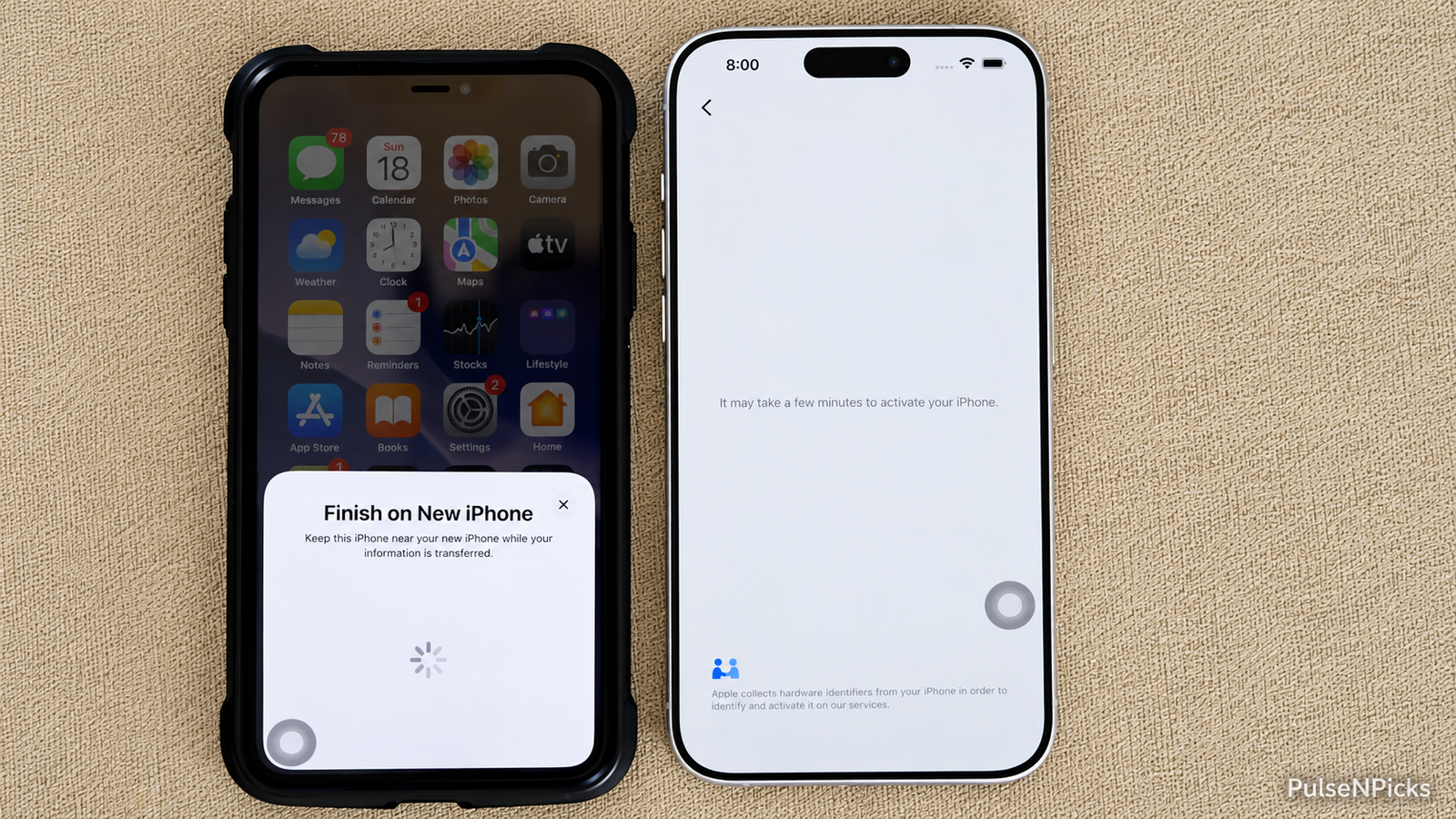 Continue setup on new iPhone after pairing