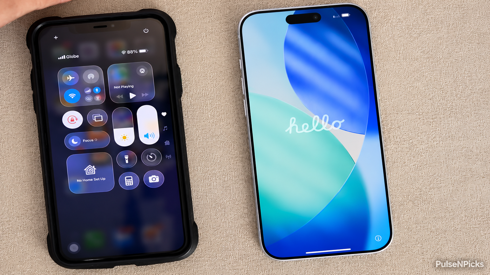 Old and new iPhone beside each other