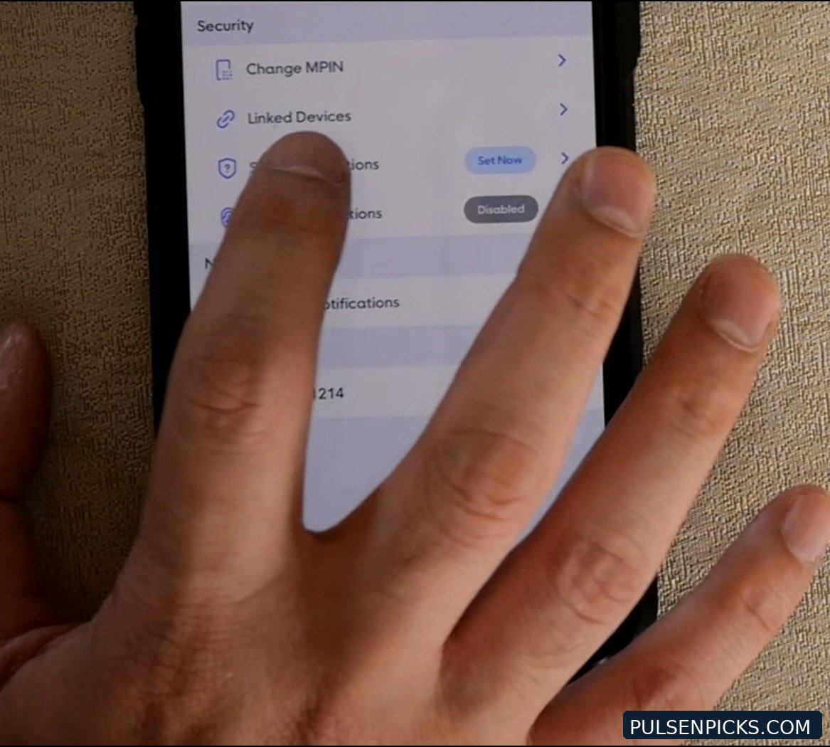 GCash Security settings showing linked devices