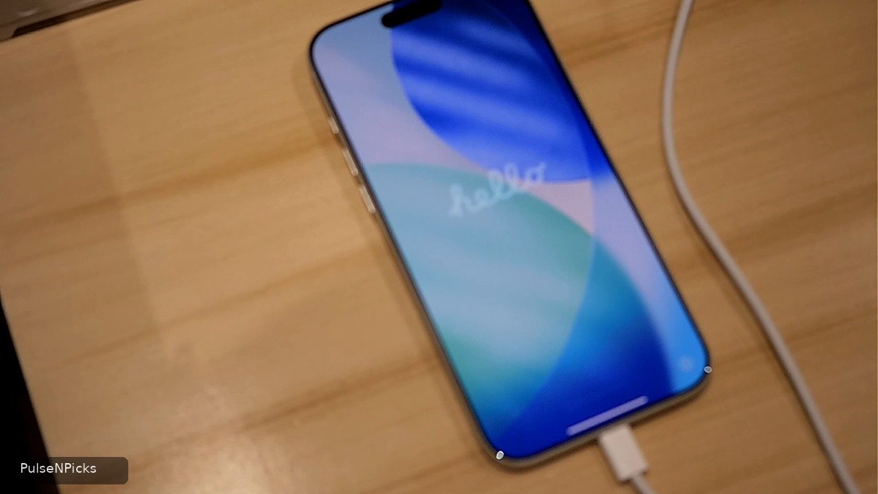 Hello screen on the new iPhone 17 Pro Max